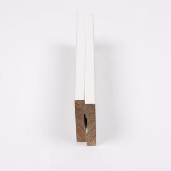 Rongke OEM MDF bois de pin teck apprêt blanc MDF garniture blanc vinyle moulage de sol plinthe moulage