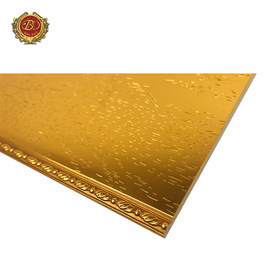 Banruo bas prix PS polystyrène or moulure de couronne pour la décoration intérieure
