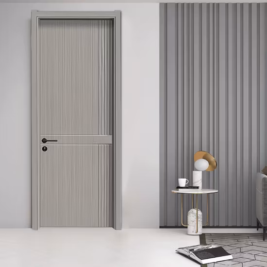 Porte en PVC de style simple de conception moderne 30 pouces par 80 pouces